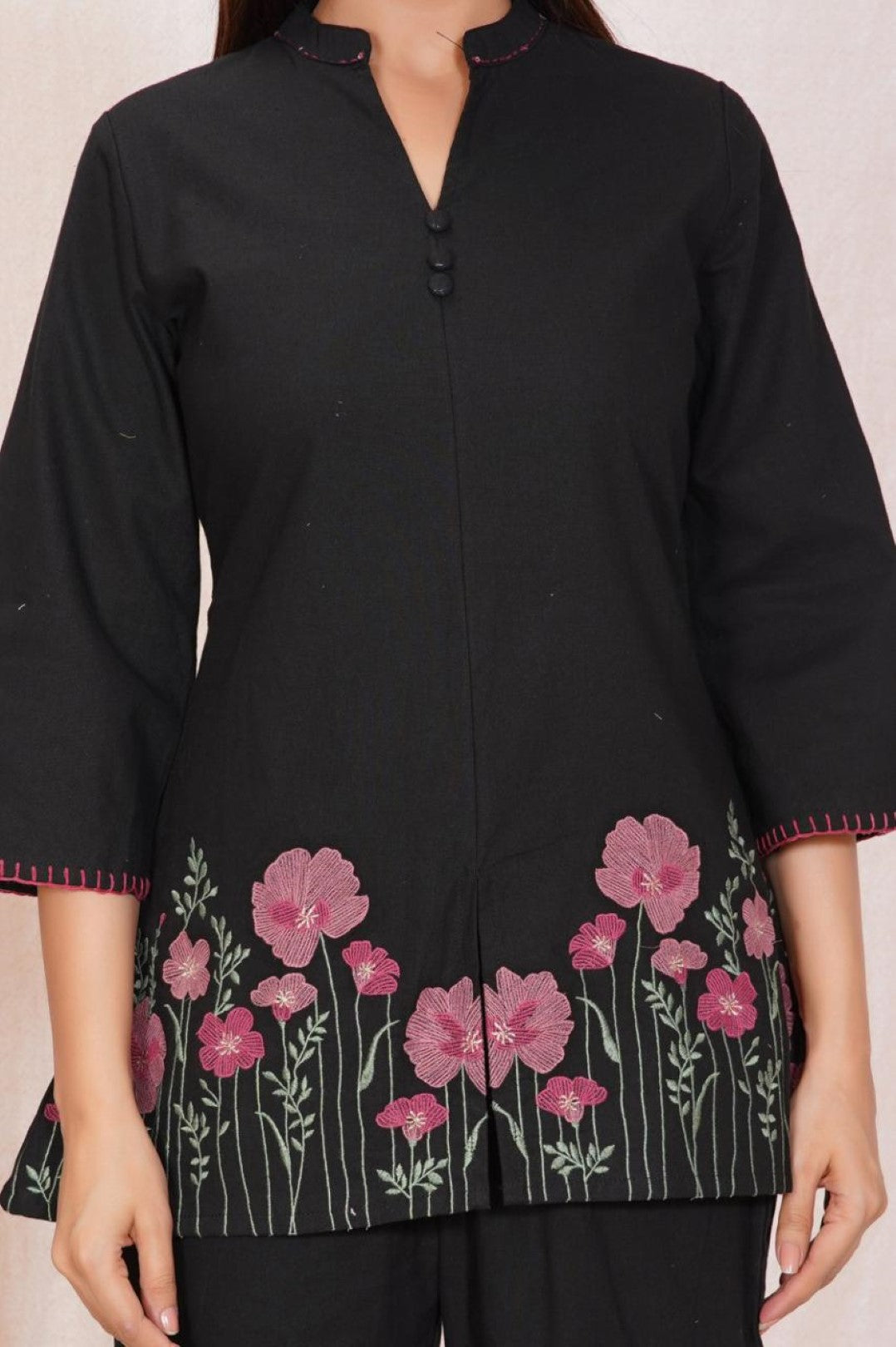 Mokabara sable embroidery cotton co-ord set