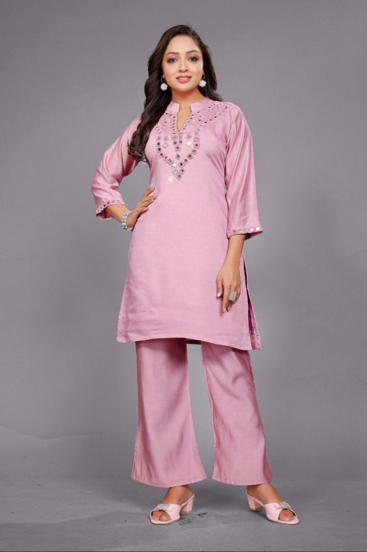 Divya candy mirror work co-ord set