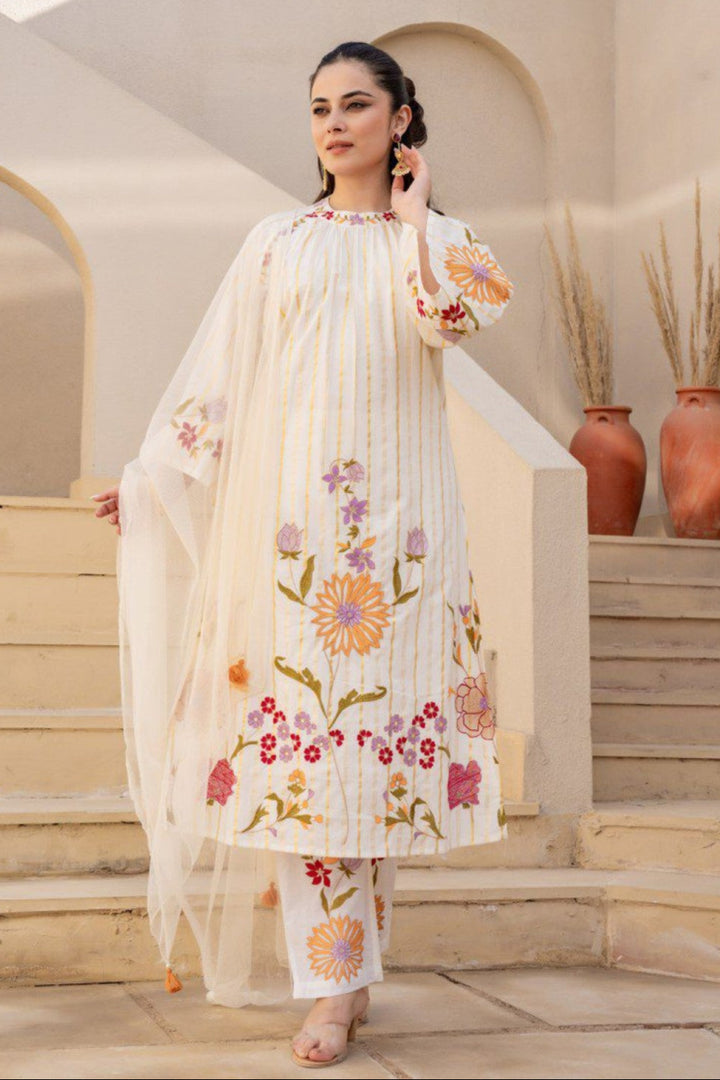 Akira Dove Premium Cotton Suit Set