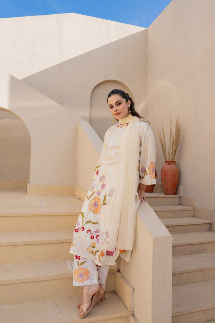 Akira Dove Premium Cotton Suit Set