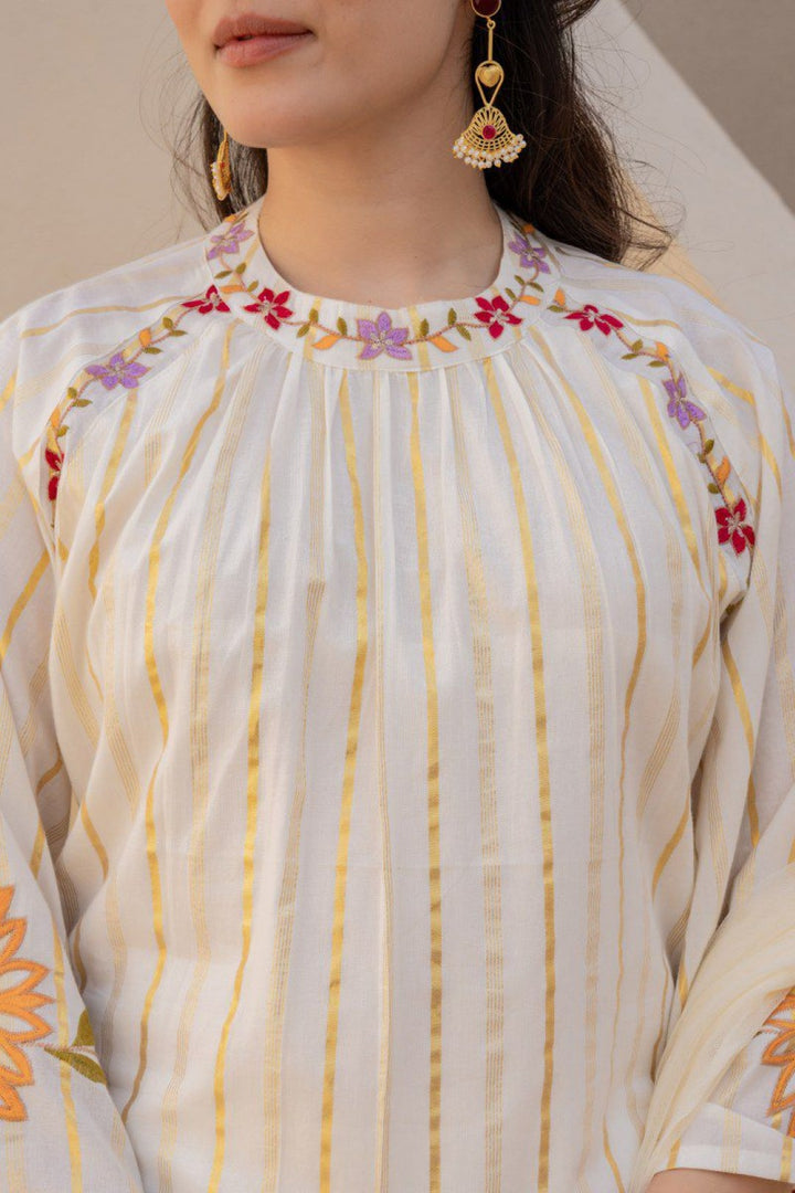 Akira Dove Premium Cotton Suit Set