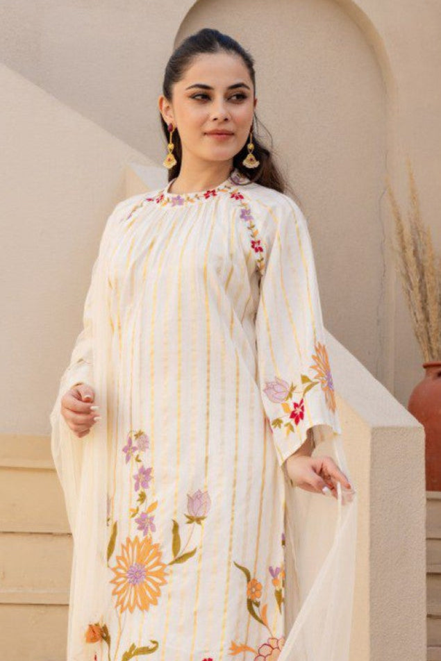 Akira Dove Premium Cotton Suit Set