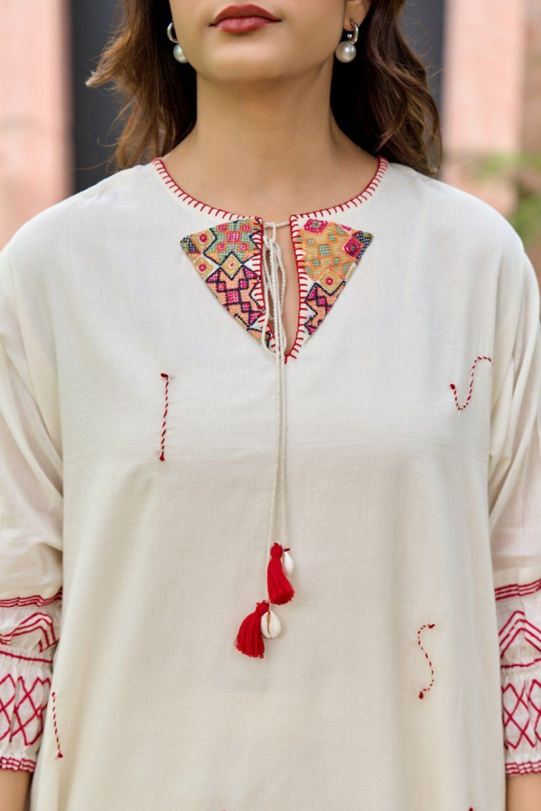 Akira Frost Embroidery Cotton Co-ord Set