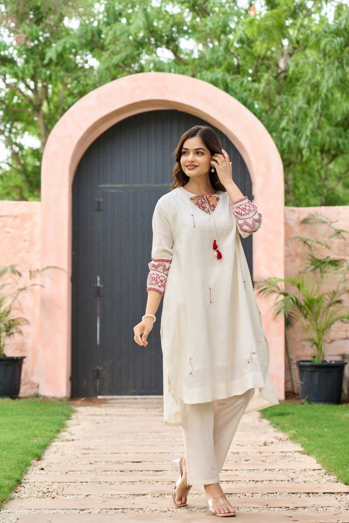 Akira Frost Embroidery Cotton Co-ord Set