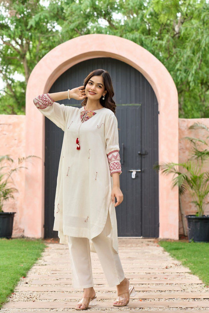 Akira Frost Embroidery Cotton Co-ord Set