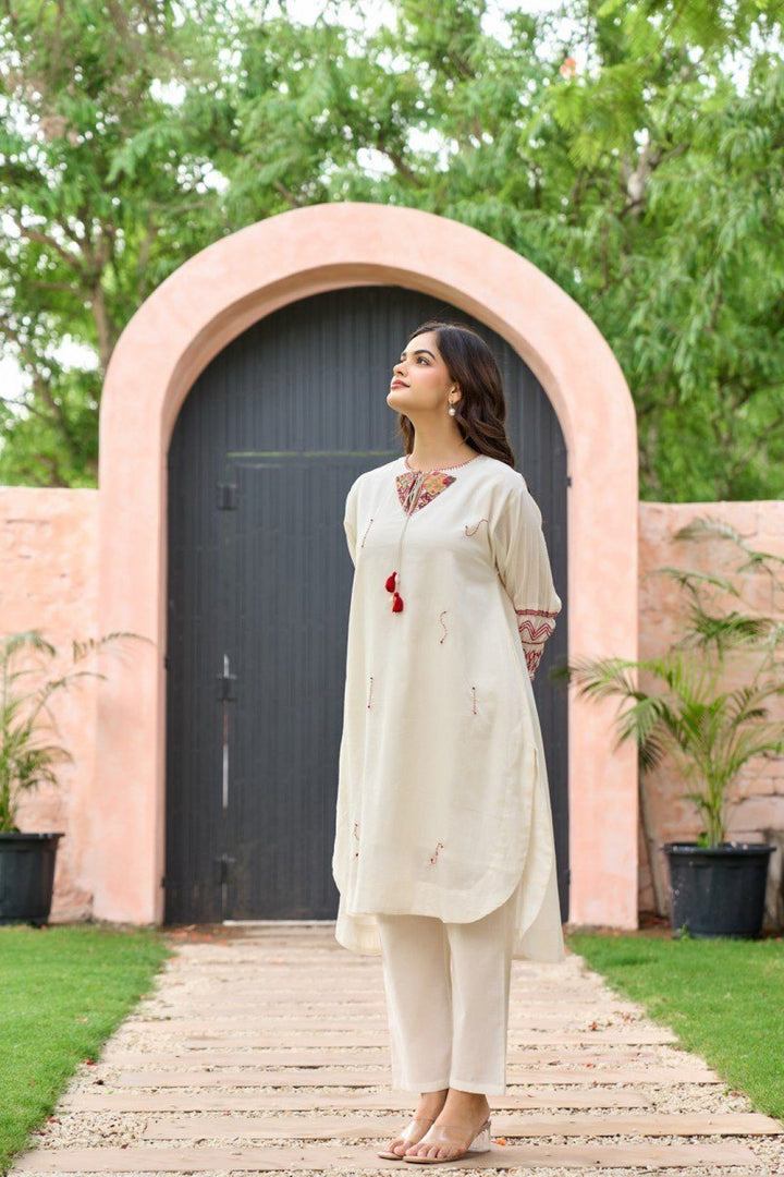 Akira Frost Embroidery Cotton Co-ord Set