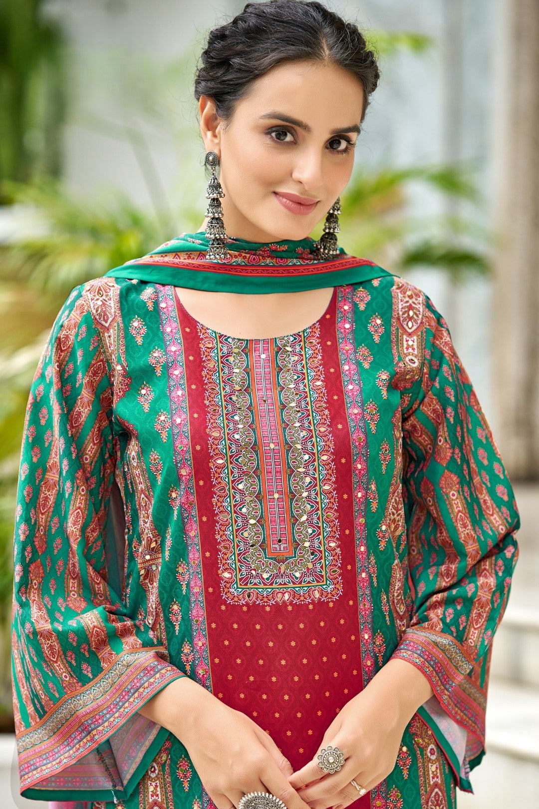 Morni fern full work suit set