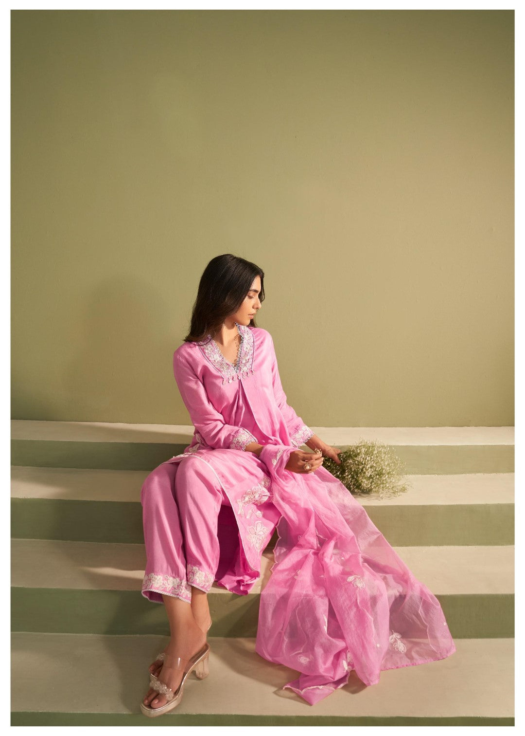 Ira candy Embroidery Suit set