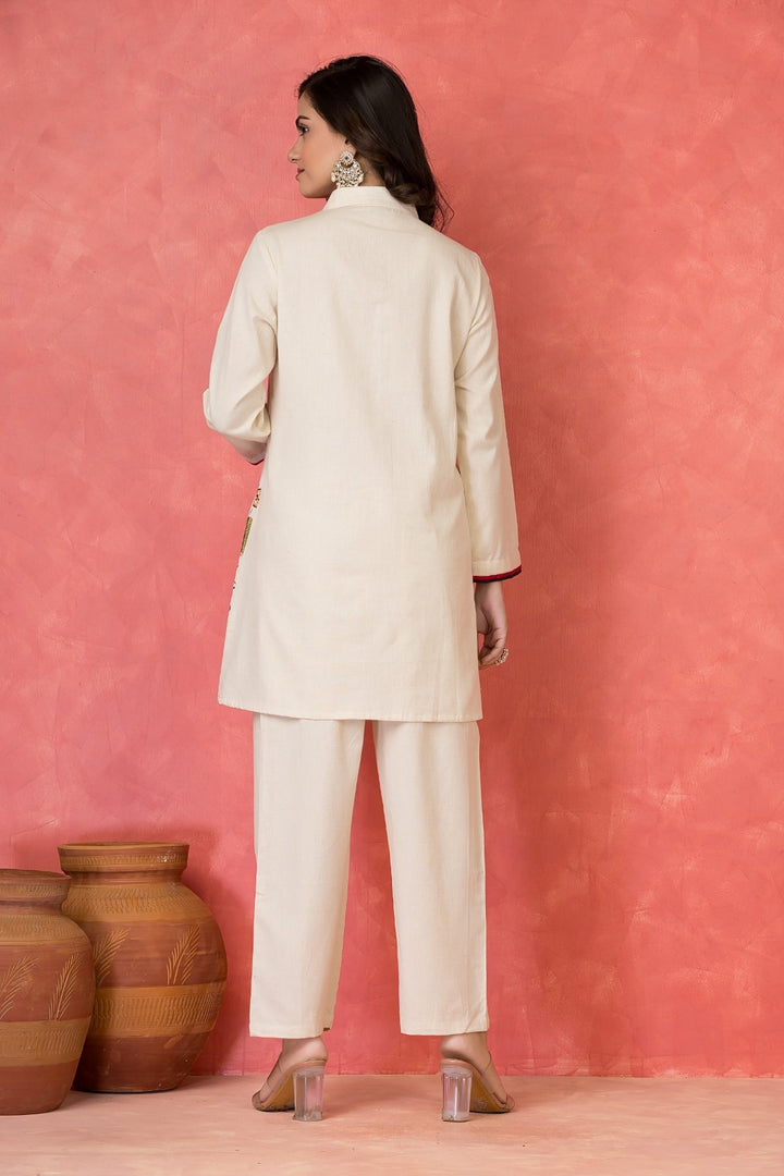 Sabhya Shell Embroidery Premium co-ord Set