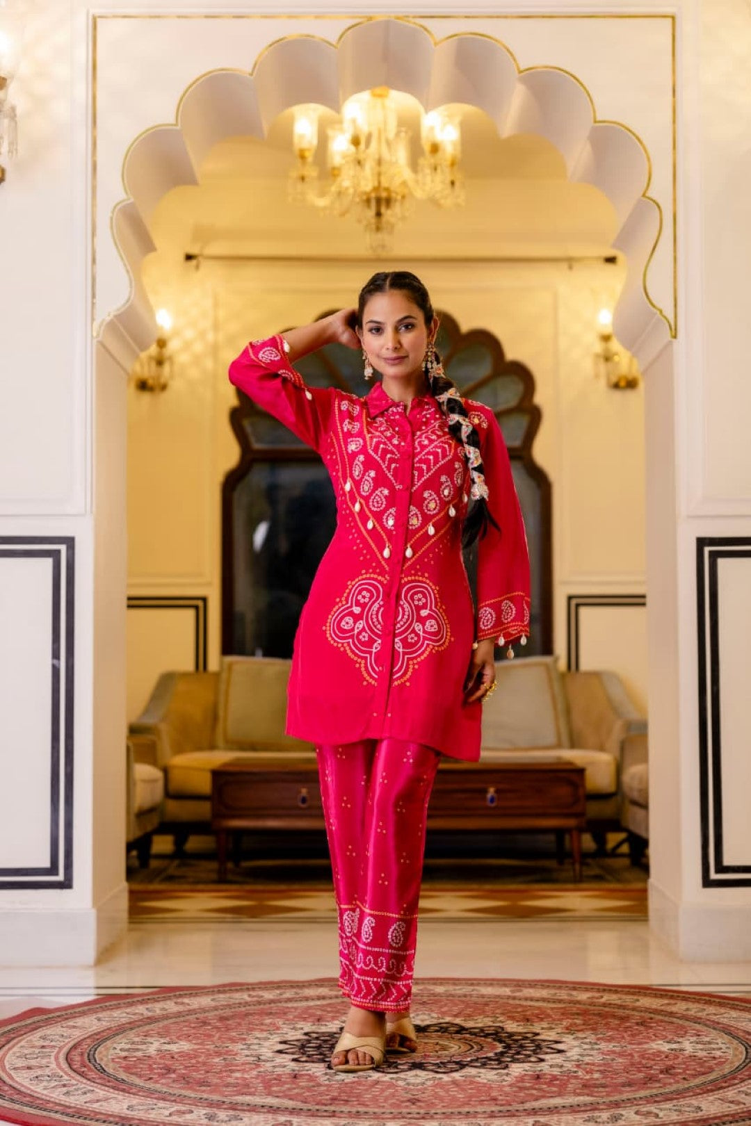 Samiha Rouge Premium Co-ord Set