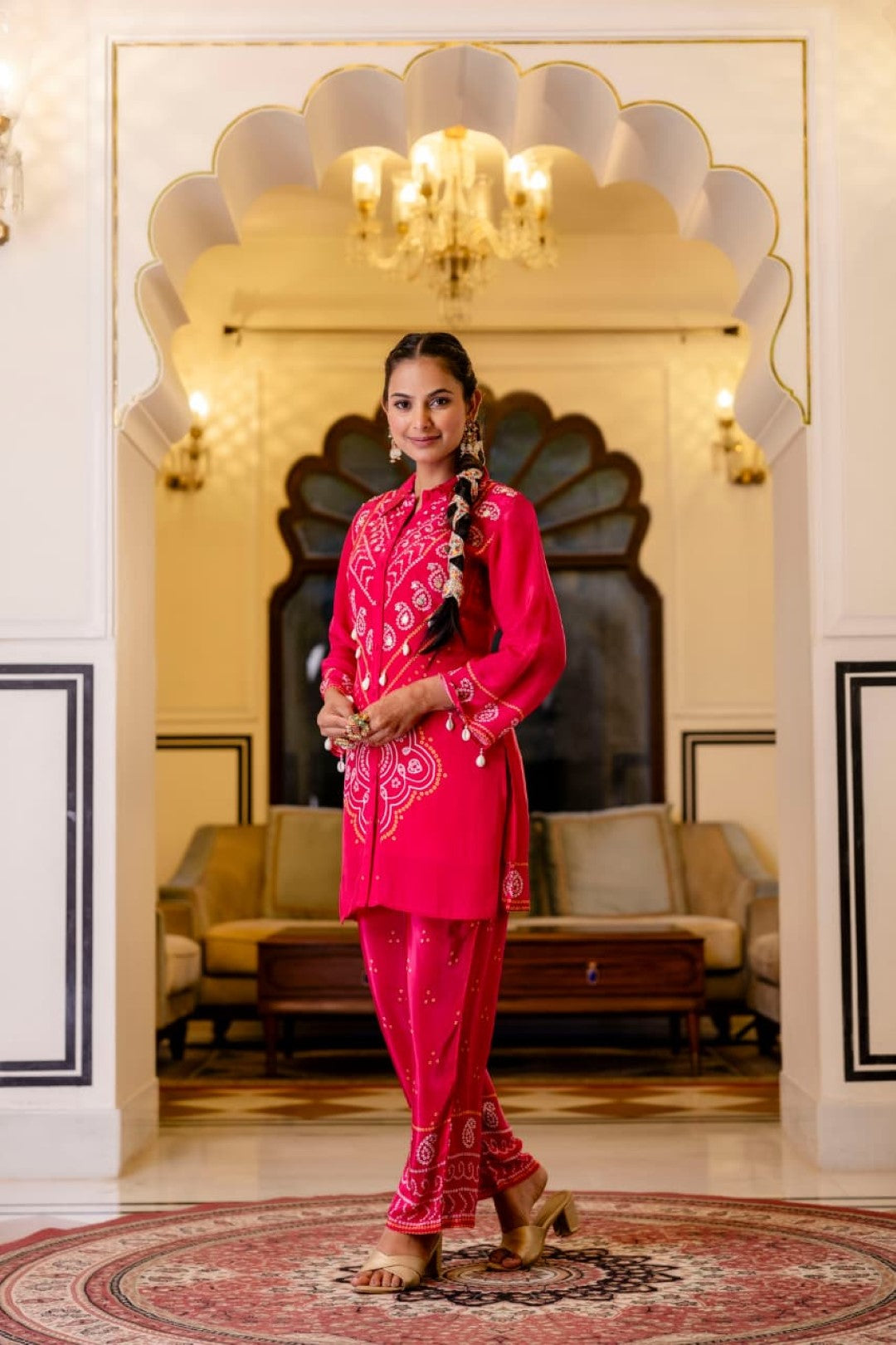 Samiha Rouge Premium Co-ord Set