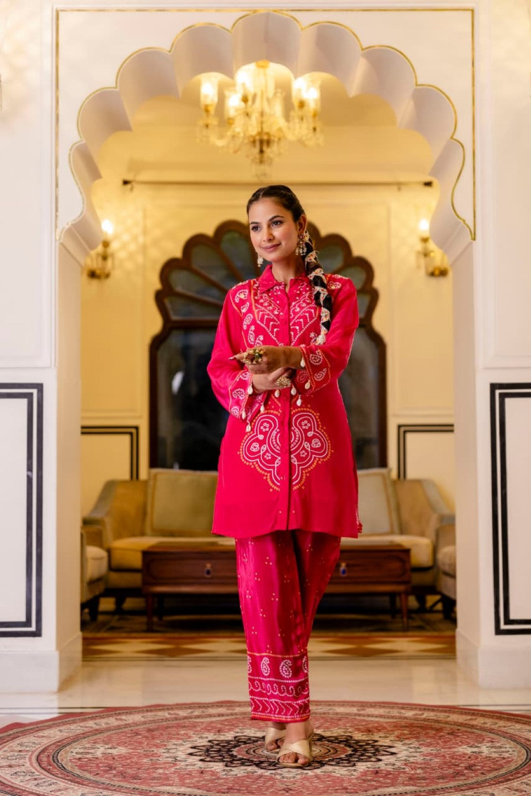 Samiha Rouge Premium Co-ord Set