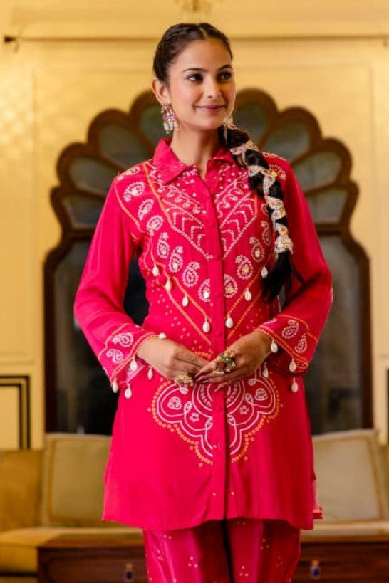 Samiha Rouge Premium Co-ord Set