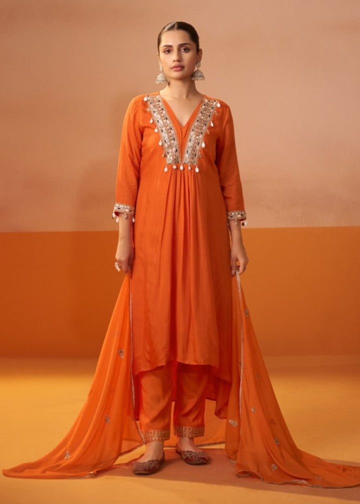 Ira Kesari Full work suit set