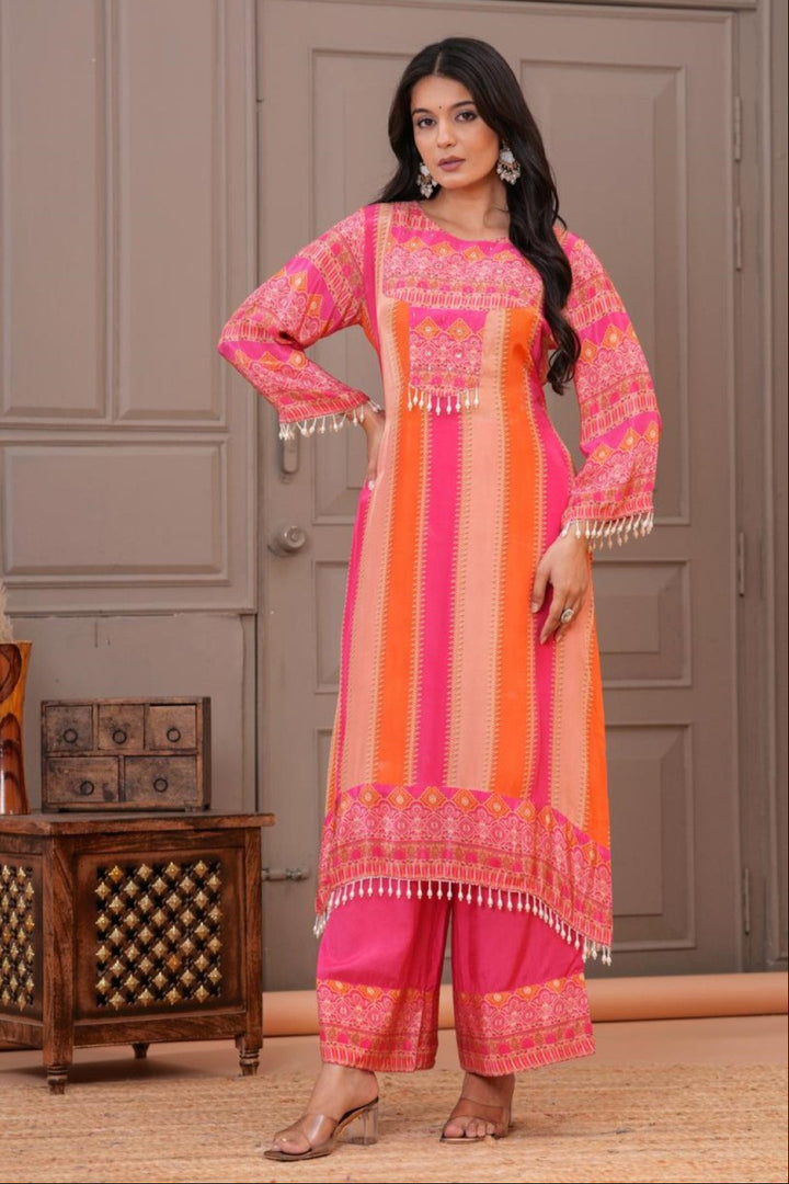 Jayti Candy Work Printed Kurta Pant Set