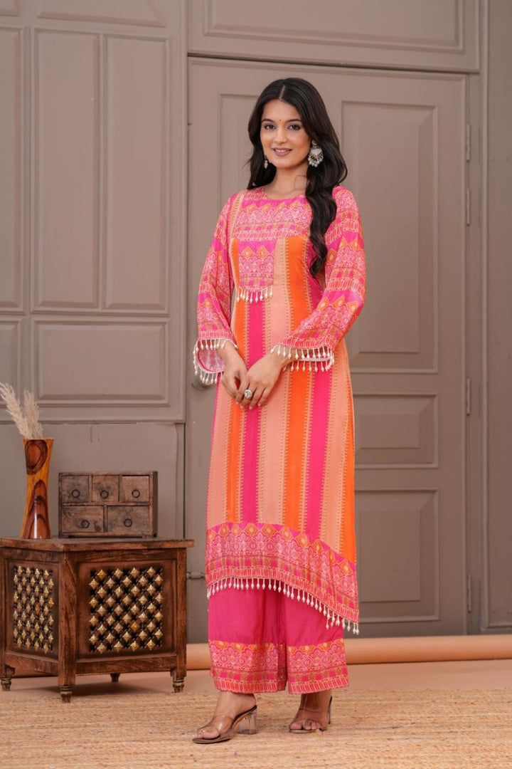 Jayti Candy Work Printed Kurta Pant Set