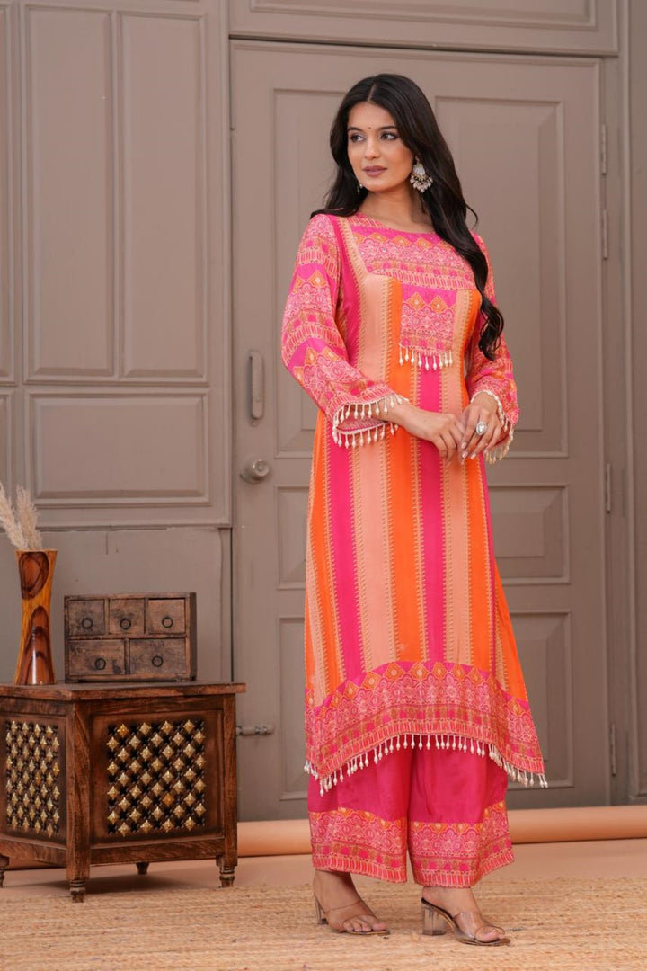 Jayti Candy Work Printed Kurta Pant Set