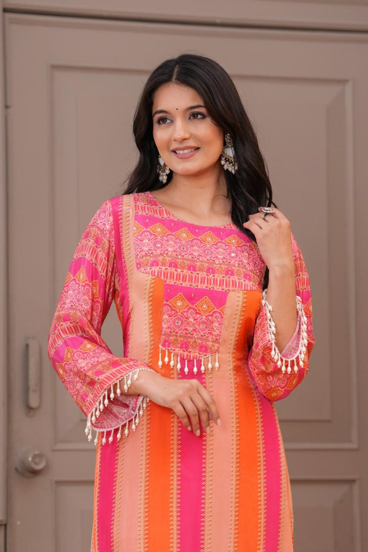 Jayti Candy Work Printed Kurta Pant Set