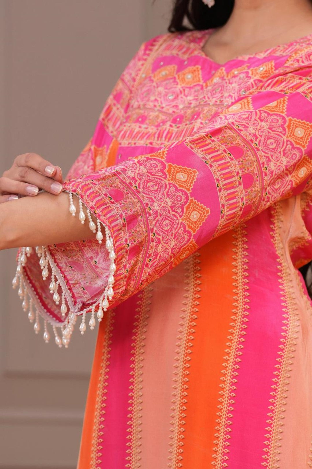 Jayti Candy Work Printed Kurta Pant Set