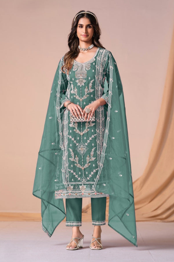 Mayuri Peacock Full Work Suit Set
