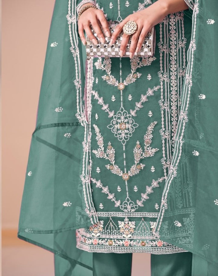 Mayuri Peacock Full Work Suit Set