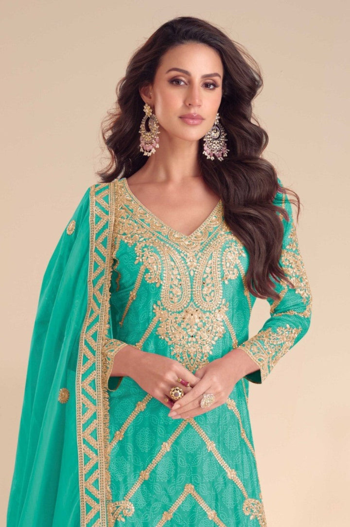 Koyal Peacock Full Work Suit Set