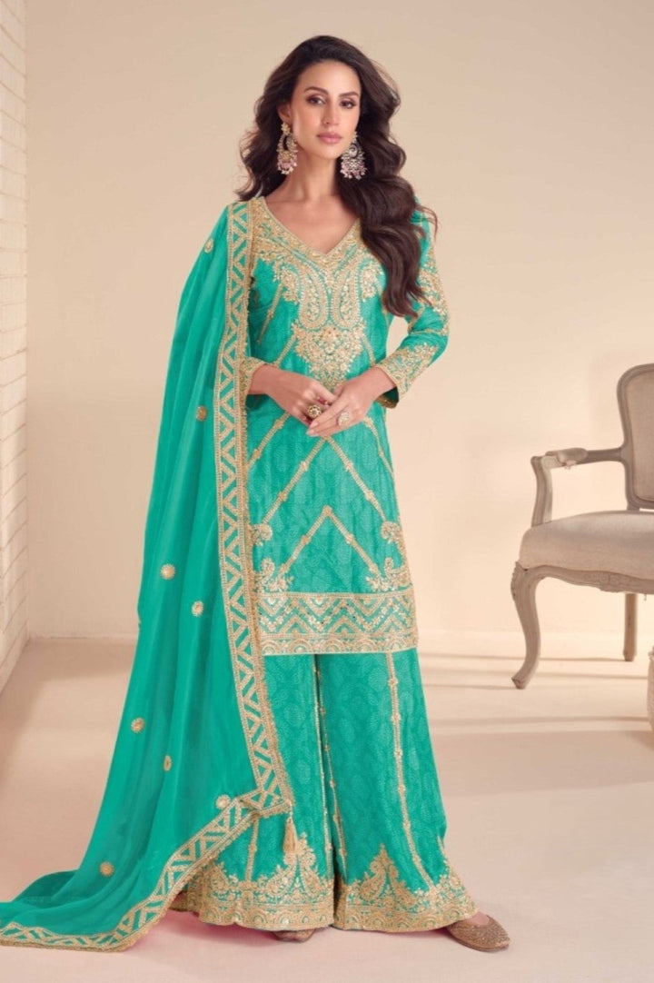 Koyal Peacock Full Work Suit Set