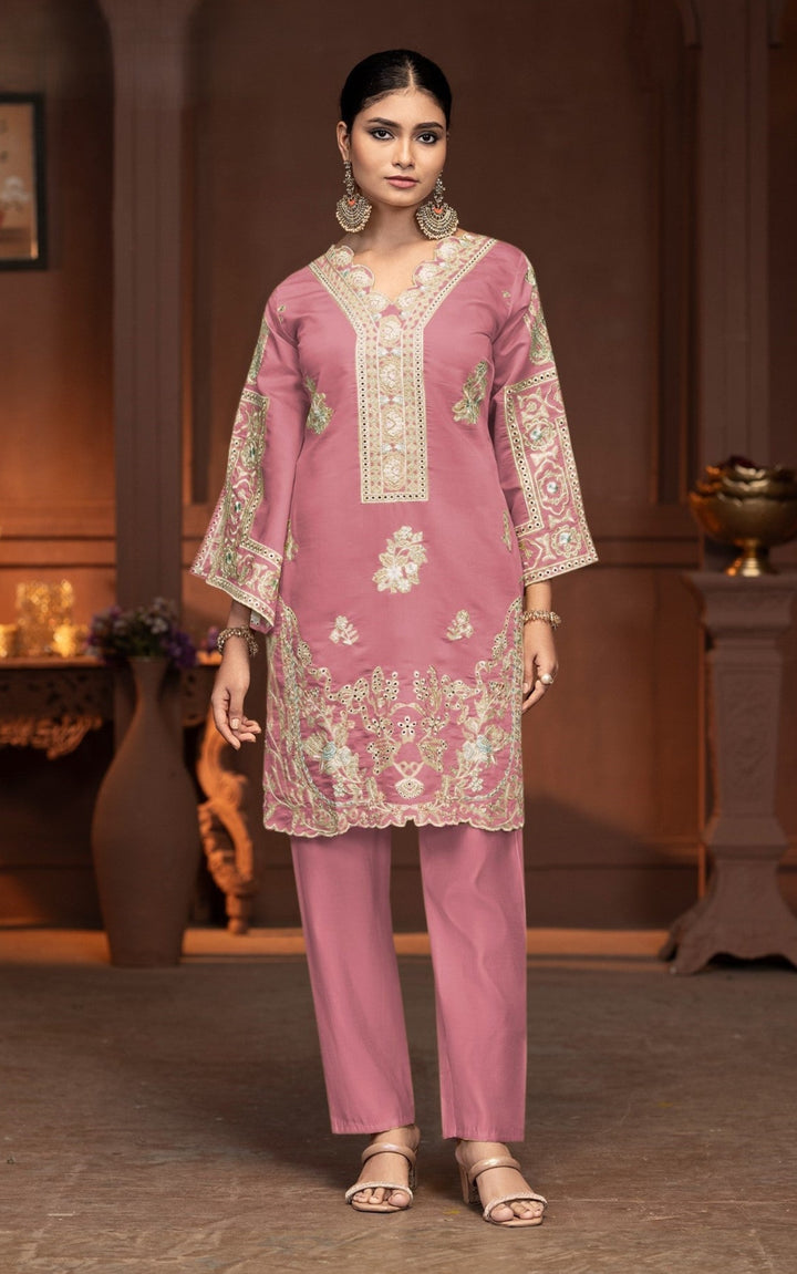 Mayuri Rouge embroidery co-ord set