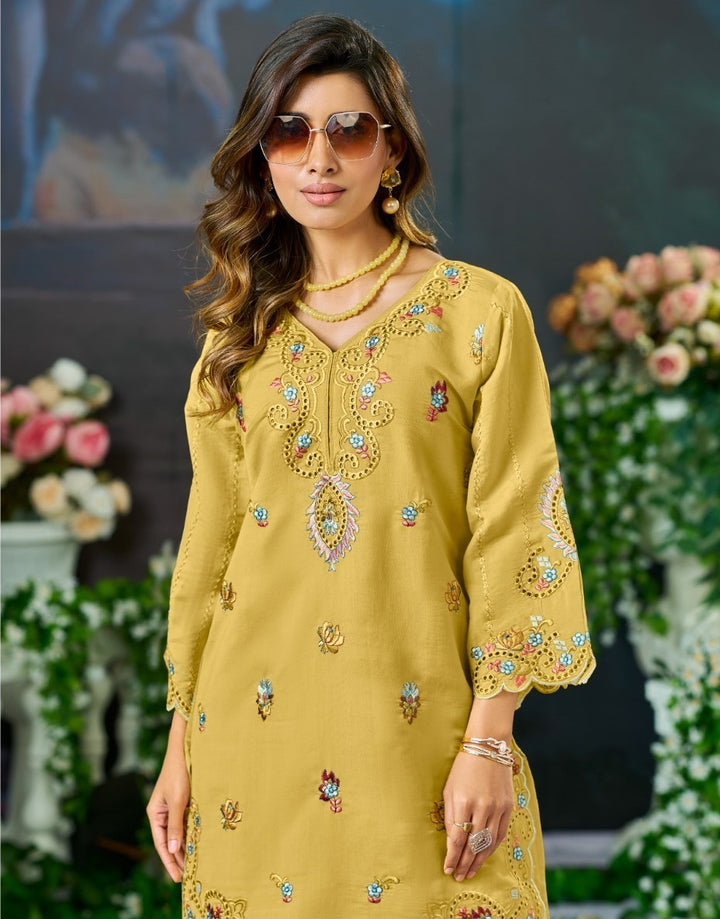 Mayuri Amber Schiffili Embroidered Co-ord Set