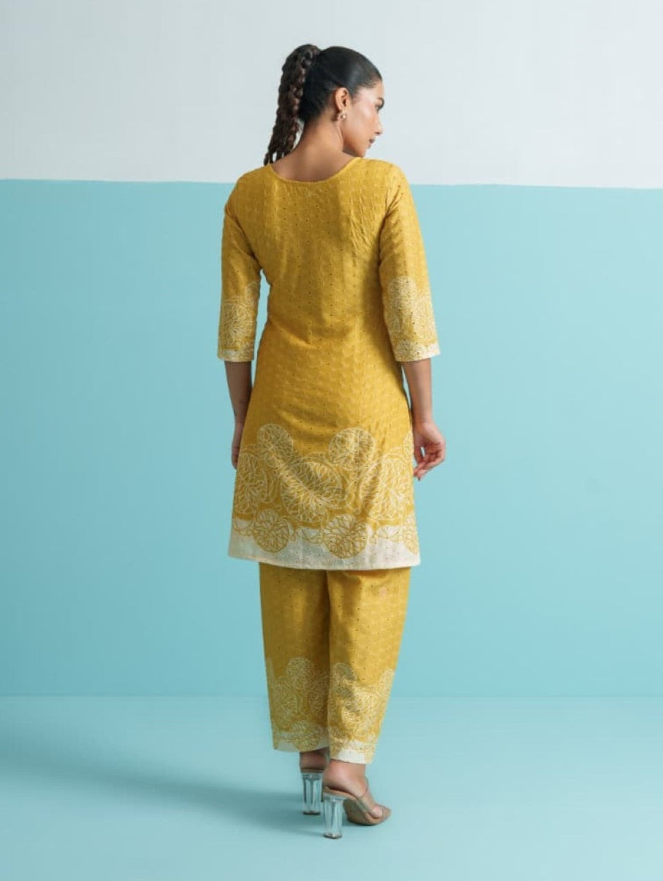Parikrama Canary Schiffili Printed Co-ord Set