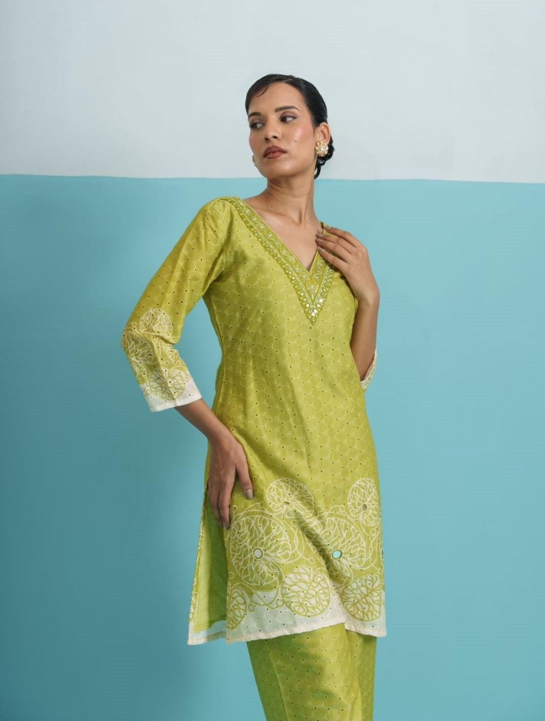 Parikrama Kelly Schiffili Printed Co-ord Set