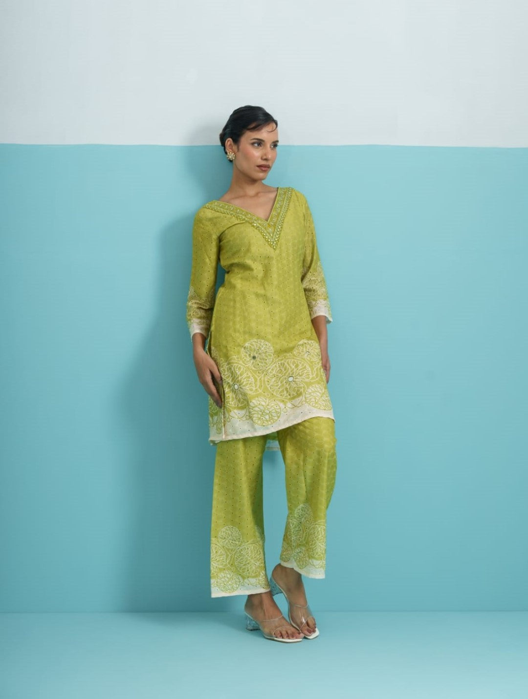 Parikrama Kelly Schiffili Printed Co-ord Set