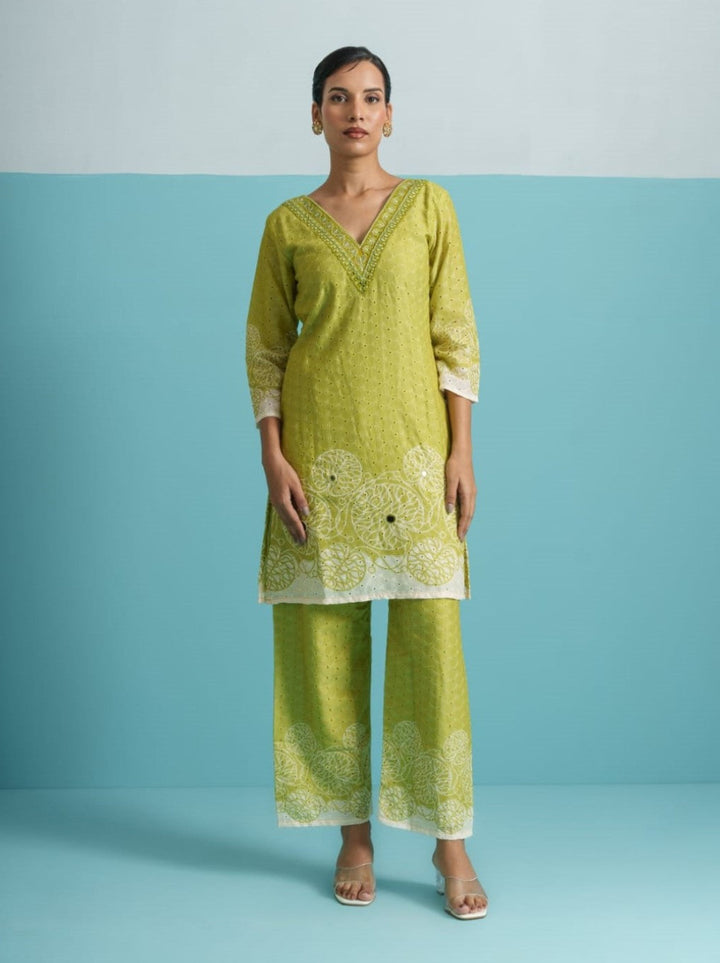 Parikrama Kelly Schiffili Printed Co-ord Set