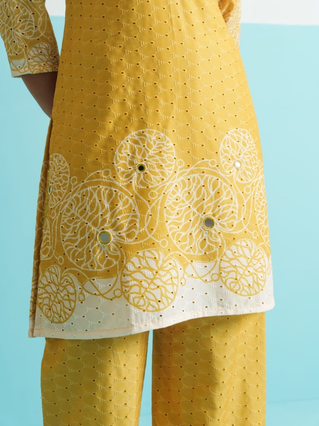 Parikrama Canary Schiffili Printed Co-ord Set