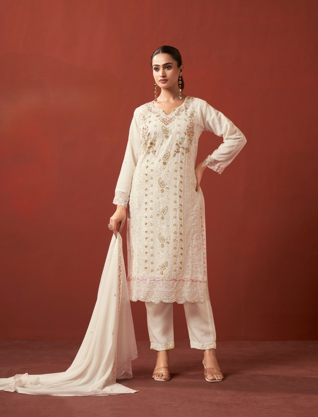 Mayuri Daisy Full Work Suit Set