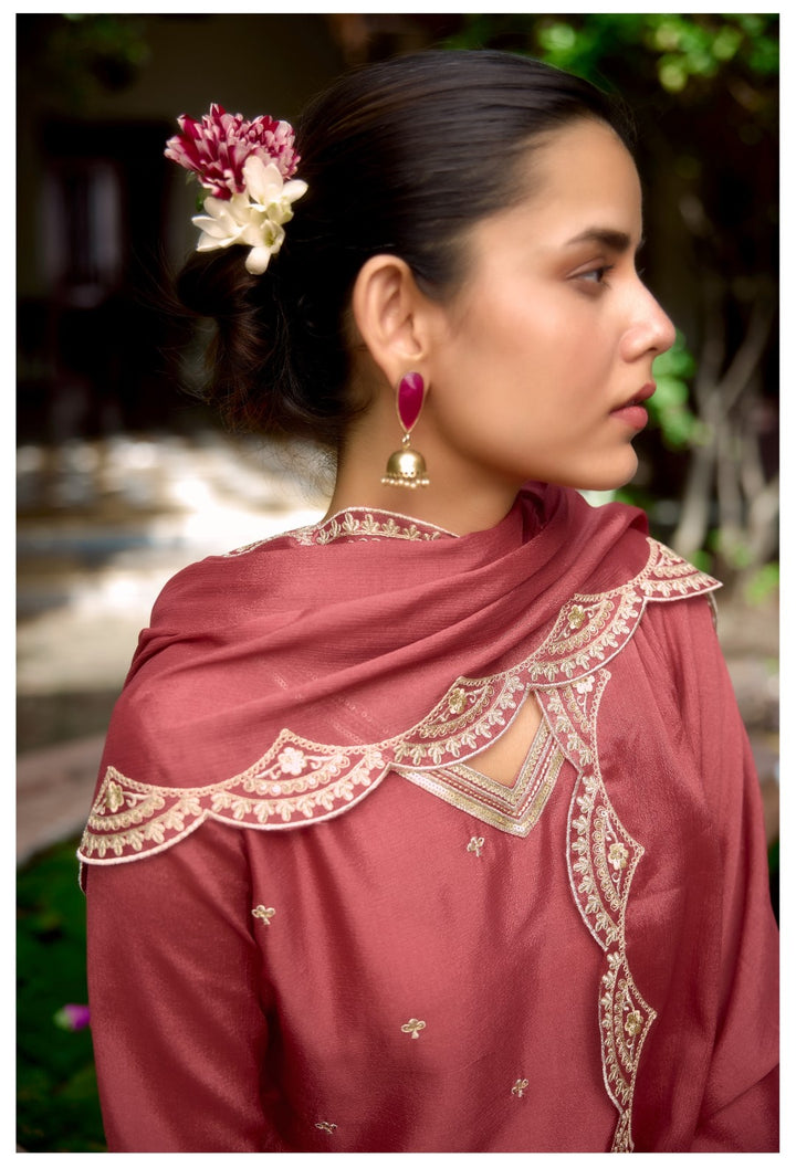 Barista Rust Full embroidery suit set