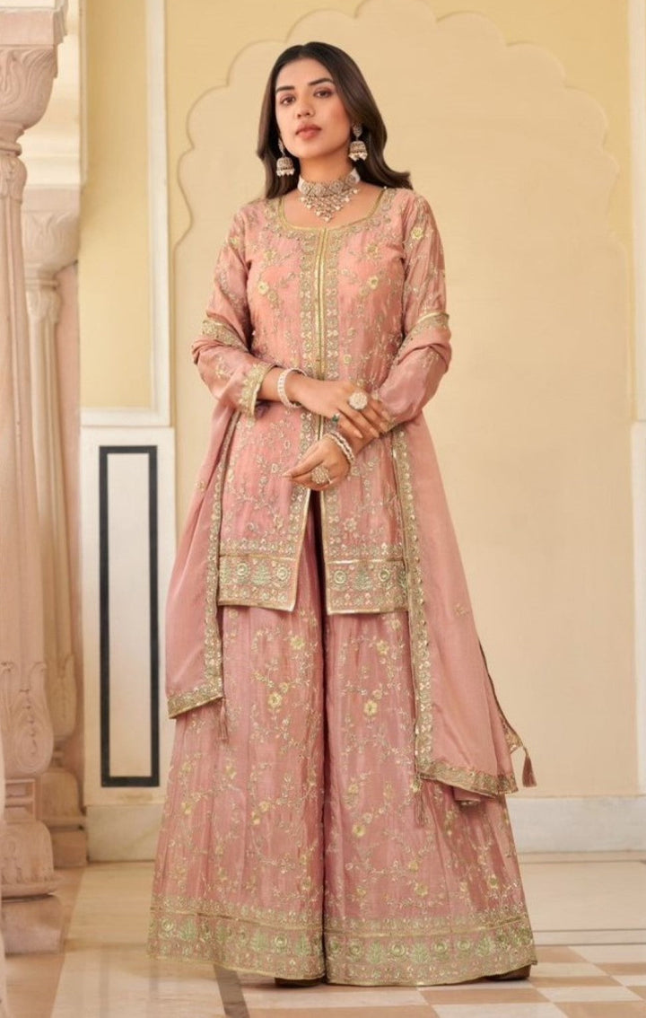 Parbat salmon full work suit set