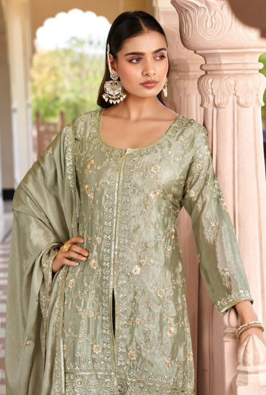 Parbat pebble full work suit set