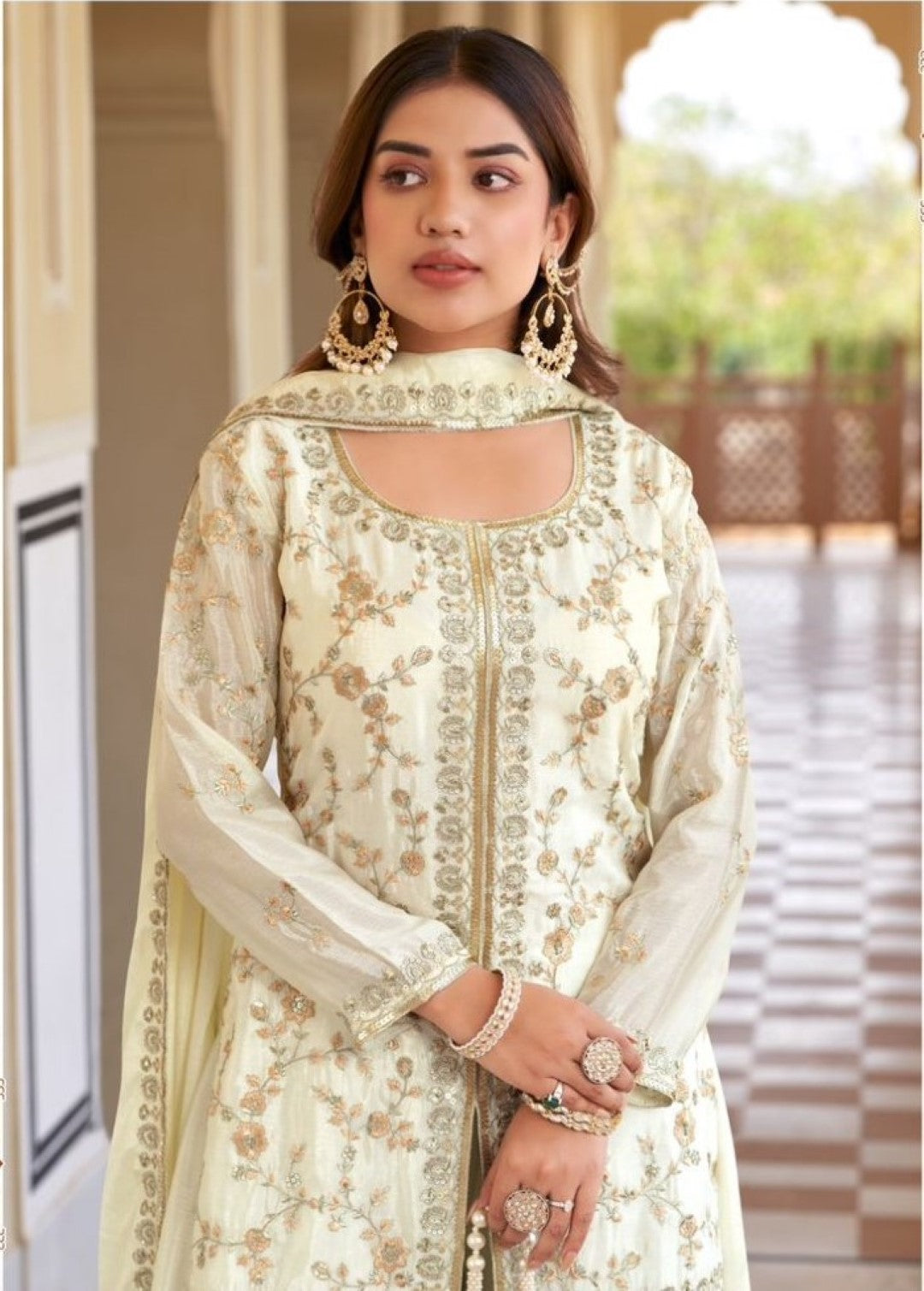 Parbat dove full work suit set