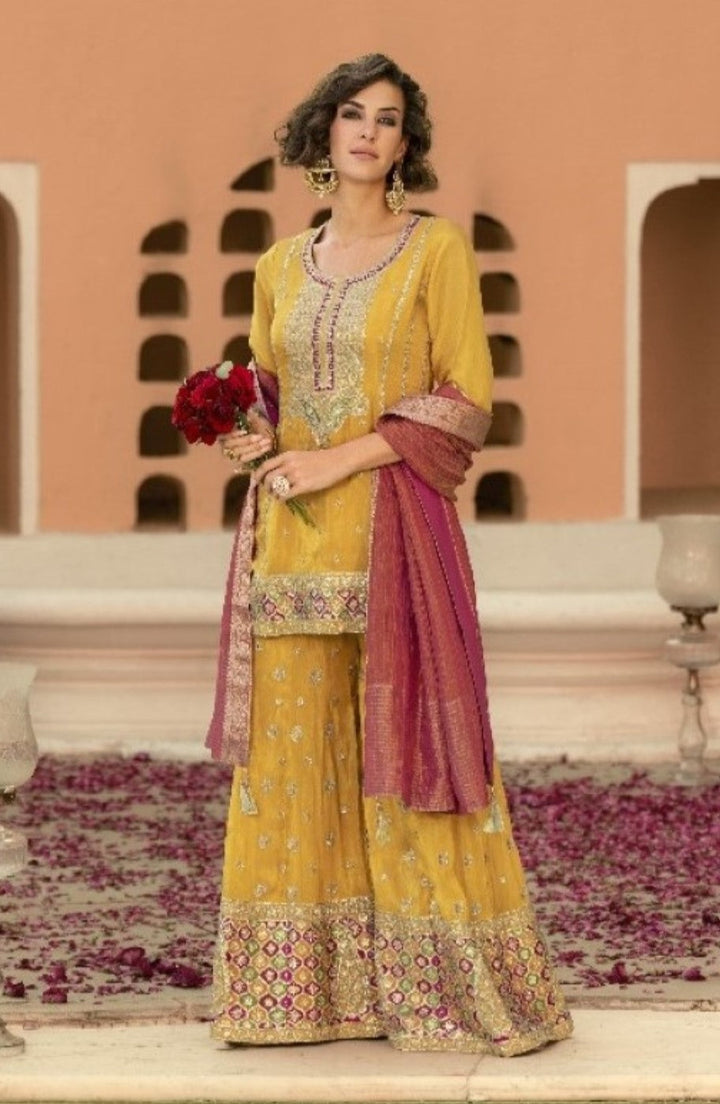 Sarovar amber full work suit set