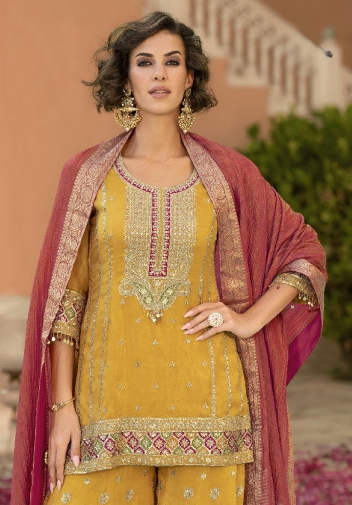 Sarovar amber full work suit set