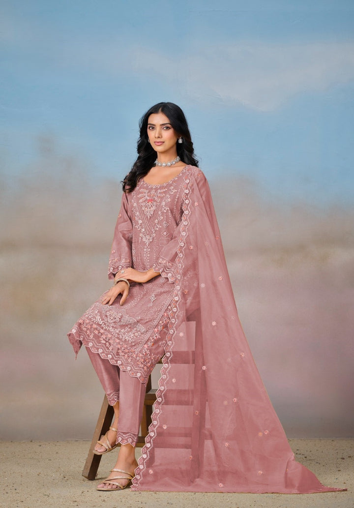 Mayuri Flamingo Full Work Suit Sets