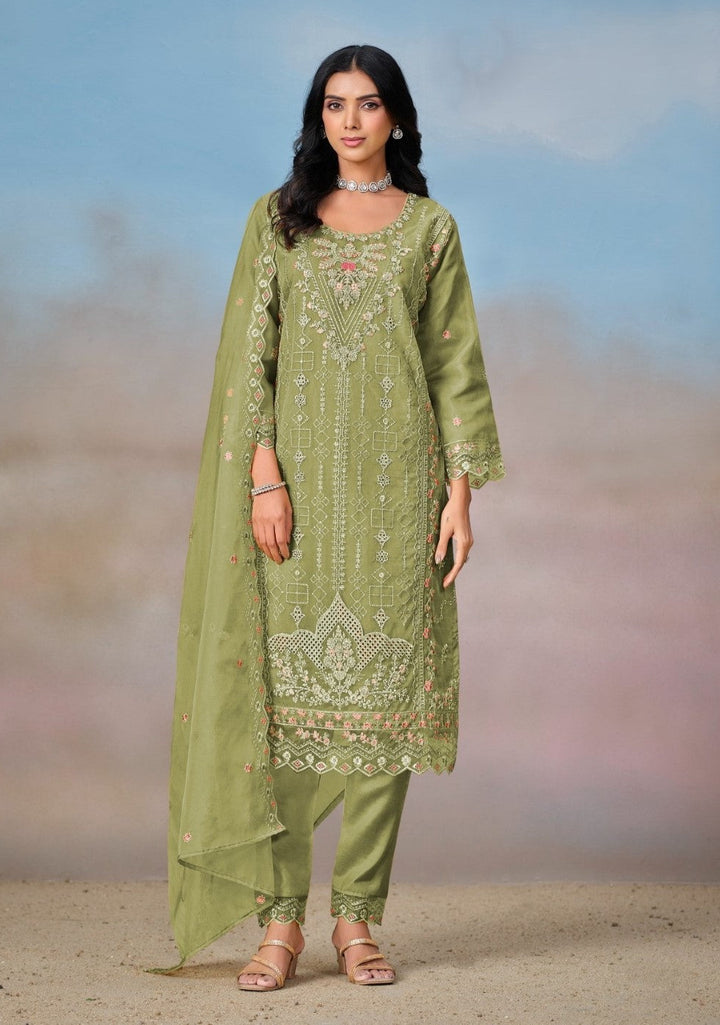 Mayuri Pear Full Work Suit Set