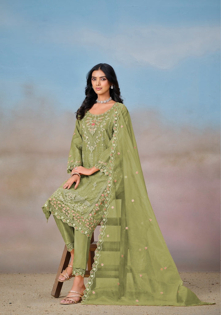 Mayuri Pear Full Work Suit Set