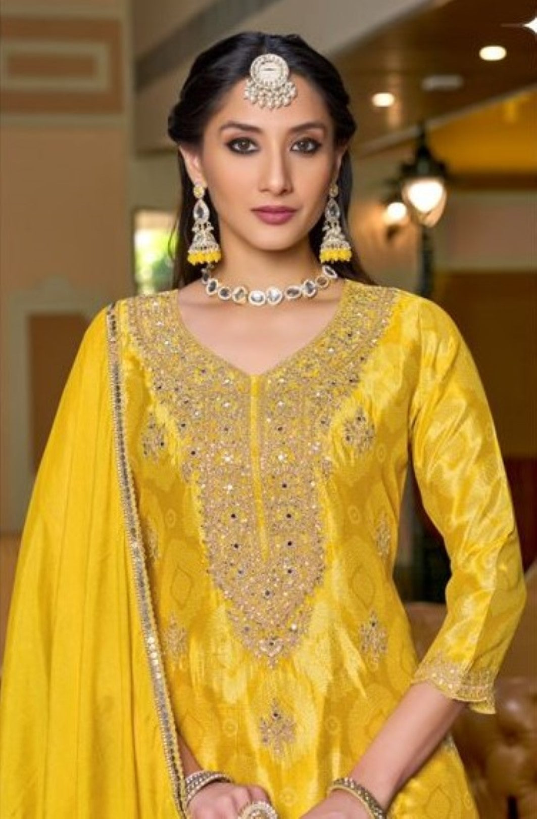 Pailan Amber Full Work suit Set