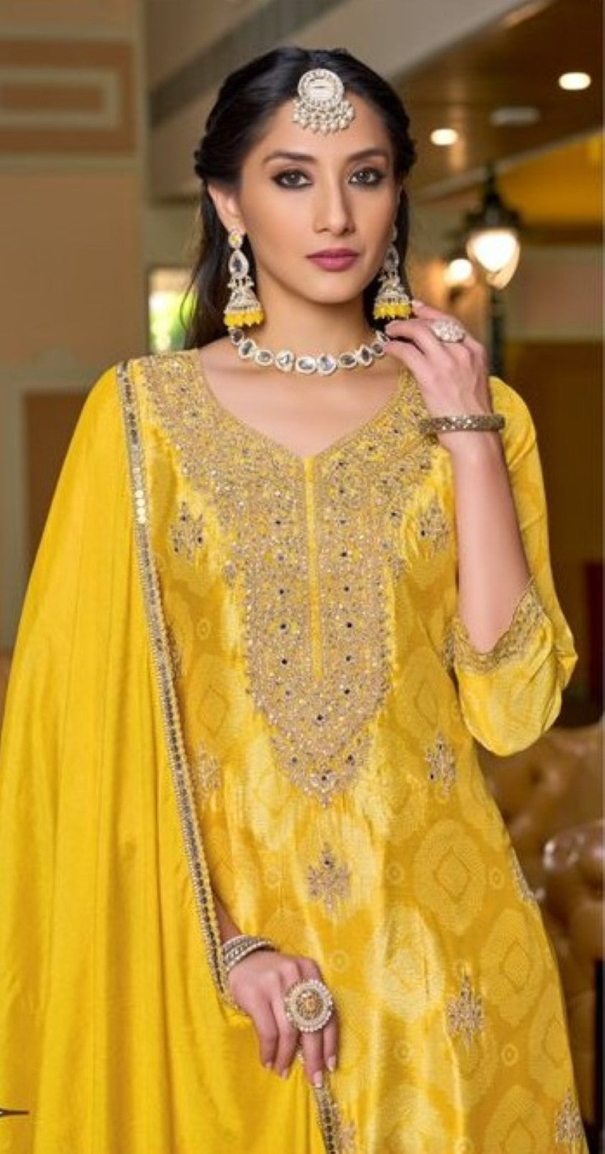 Pailan Amber Full Work suit Set