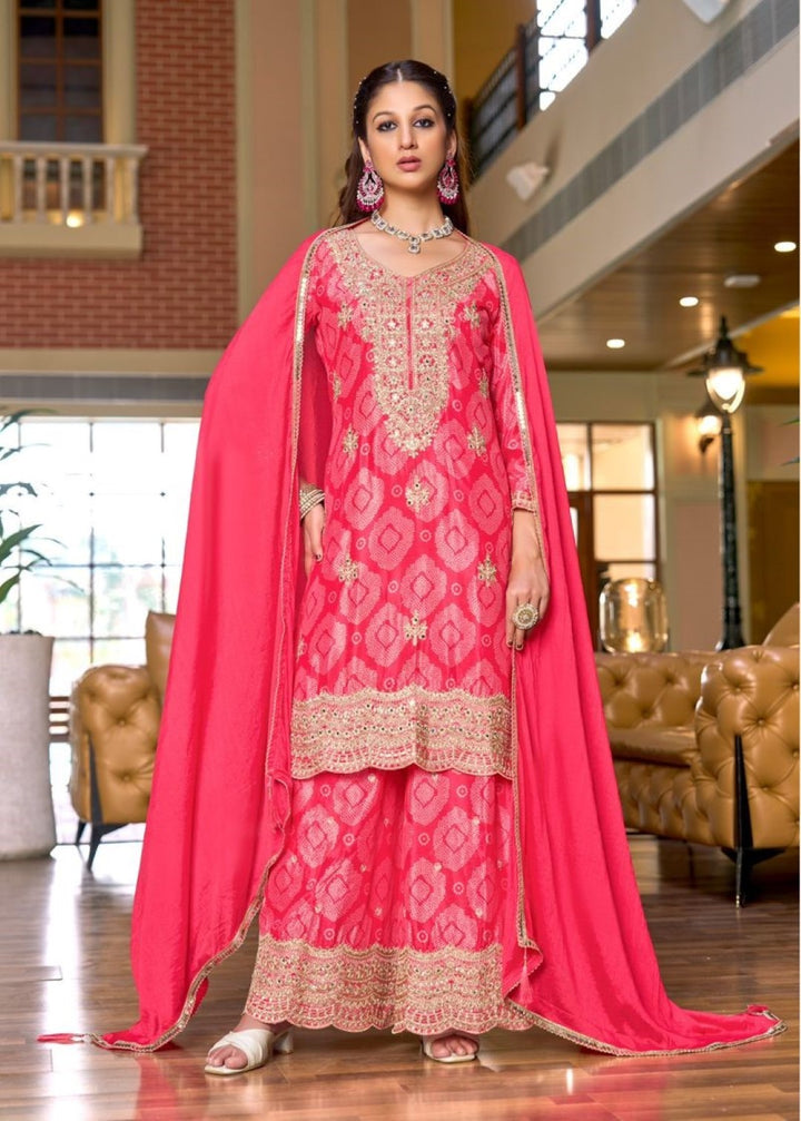 Pailan rose Full Work suit Set