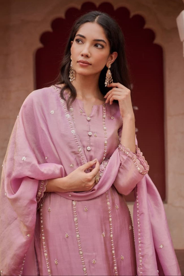 Gaurisha blossom full work suit set