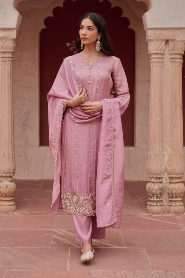 Gaurisha blossom full work suit set