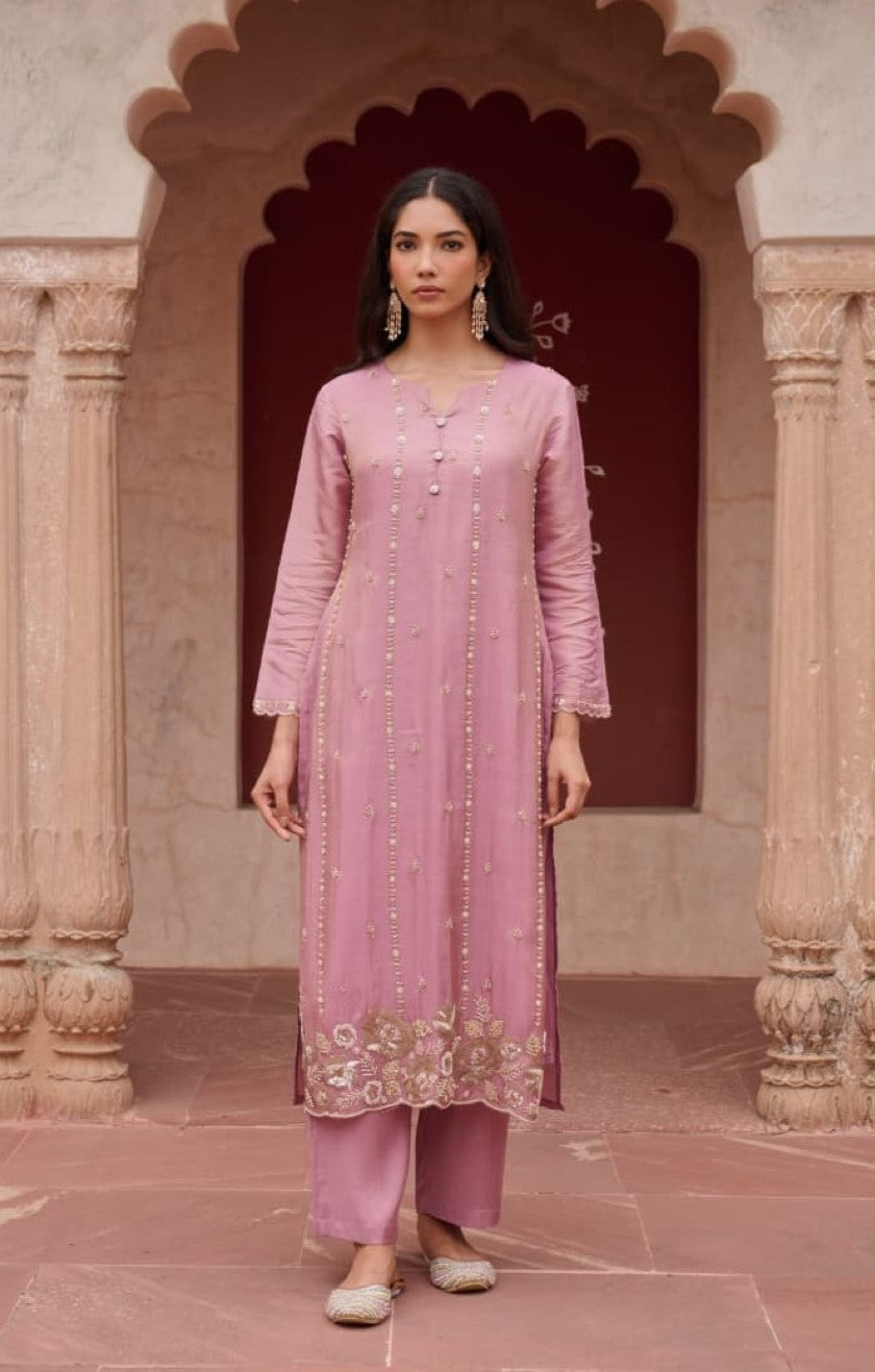 Gaurisha blossom full work suit set